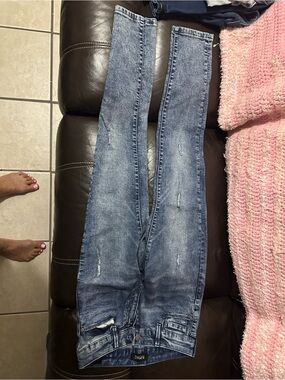Buffalo David Bitton Light Blue Skinny Distressed Jeans